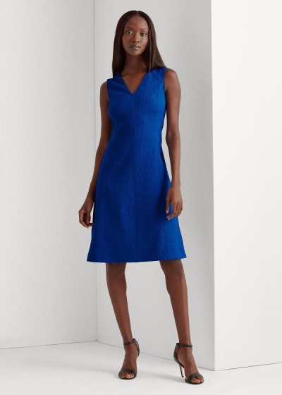 Women's Ralph Lauren Sleeveless V-Neck Dresses | 978502YDO